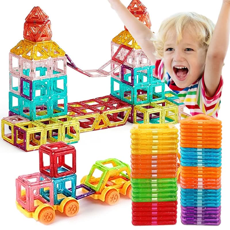 Magnetic Blocks, Magnetic Building Blocks with 148 to 200 Pieces – image 5