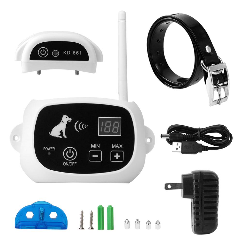 Wireless Dog Fence for Garden, Rechargeable Dog Training Collar, Outdoor Dog Fence with 1 to 3 Collars_04