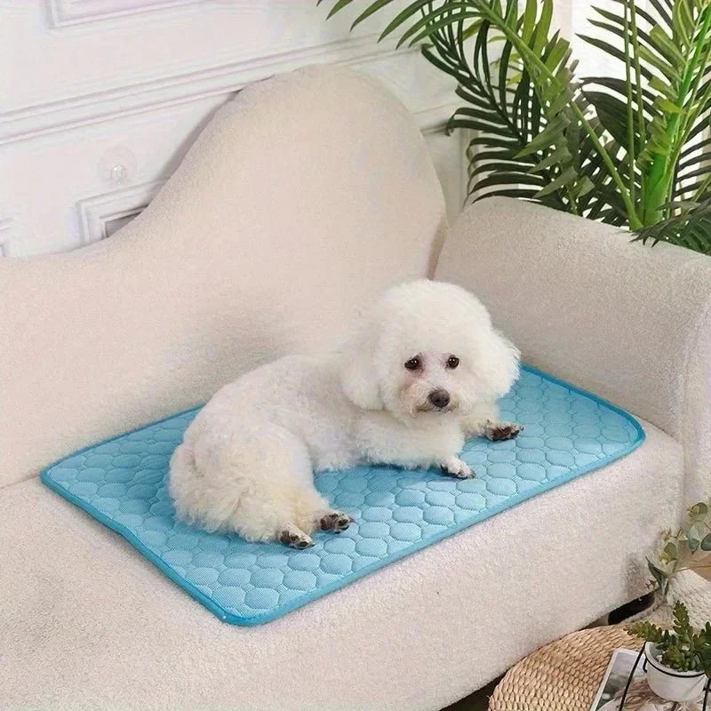 Dog Cooling Mat Pressure Activated, Pet Cooling Mat for Cats, Washable Cooling Pad for Dogs with No Freezing Needed