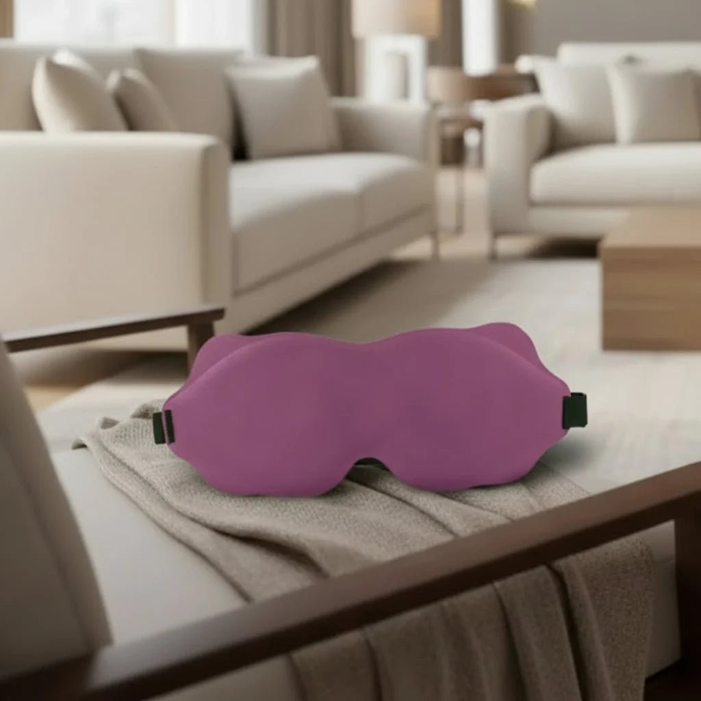 Eye Mask for Sleeping, 6D Memory Foam Sleep Mask for Deep Sleep, Light Blocking Eye Mask for Travel and Eyelashes