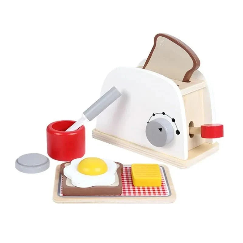 Toy Kitchen Accessories, Wooden Toy Coffee Machine or Toaster, Wooden Toys for Role Play, Toy Kitchenware_06