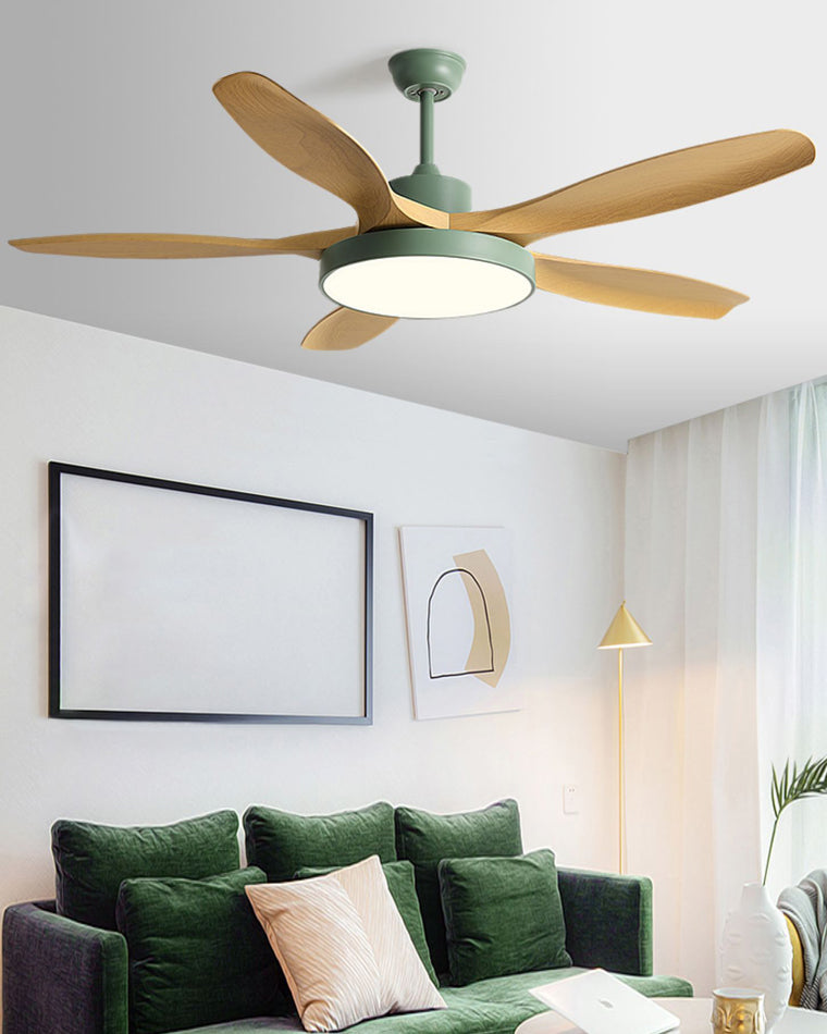 Scandinavian Ceiling Fan with LED Light & Remote Control | Modern Design for Year-Round Comfort 8