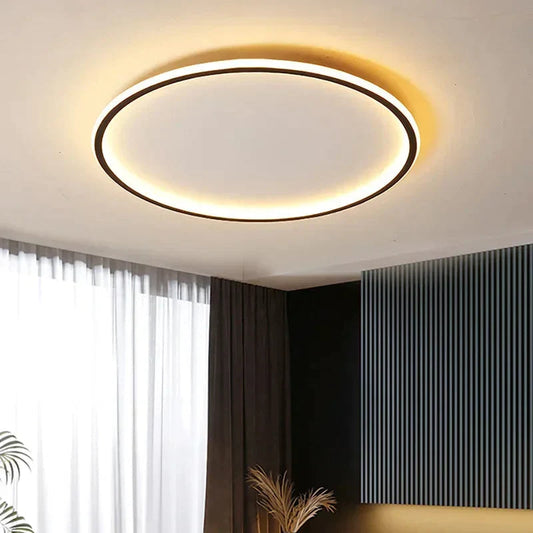 Scandinavian LED Ceiling Light Fixture with Soft Silicone Diffuser | Modern Flush Mount Design for Minimalist Spaces 0
