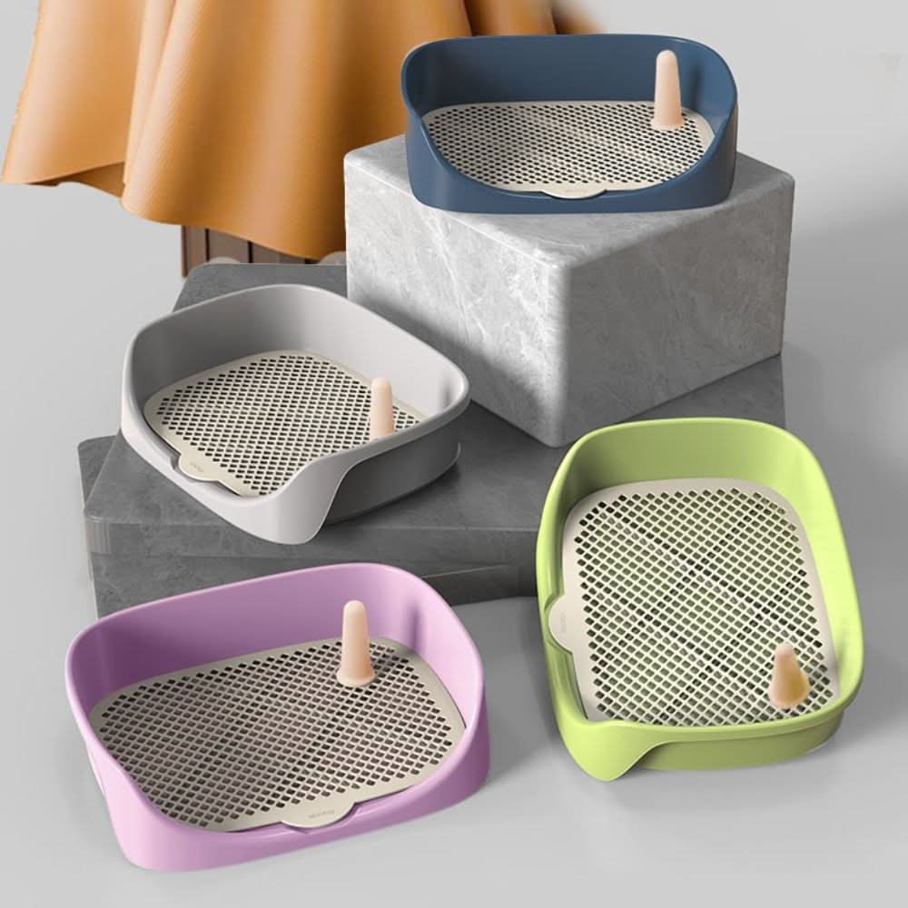 Cat Litter Tray, Dog Litter Tray for Puppy Training, Cat Litter Box for Kittens with Anti Splash Rim and Low Entry_01
