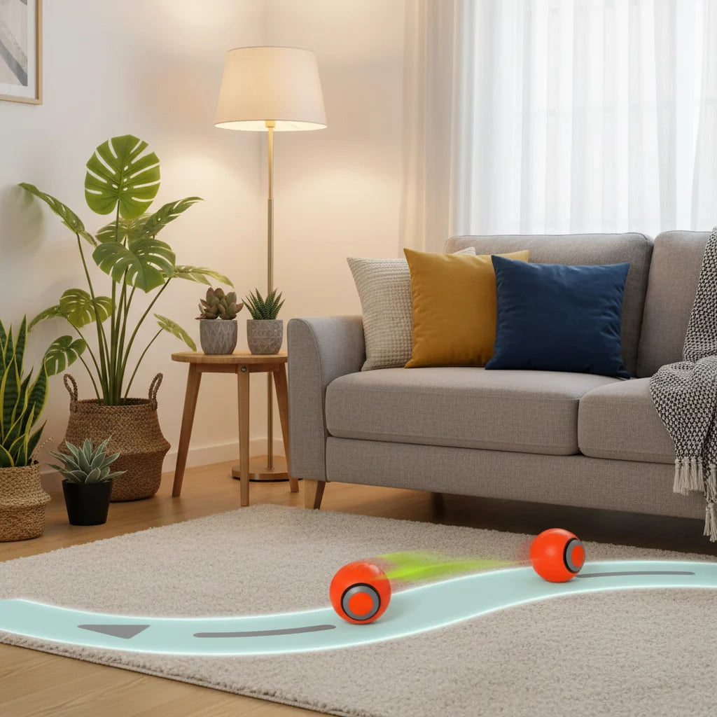 Interactive Cat Toys, Interactive Dog Toys, USB Rechargeable Automatic Cat Toy Rolling Ball with Faux Tail_02