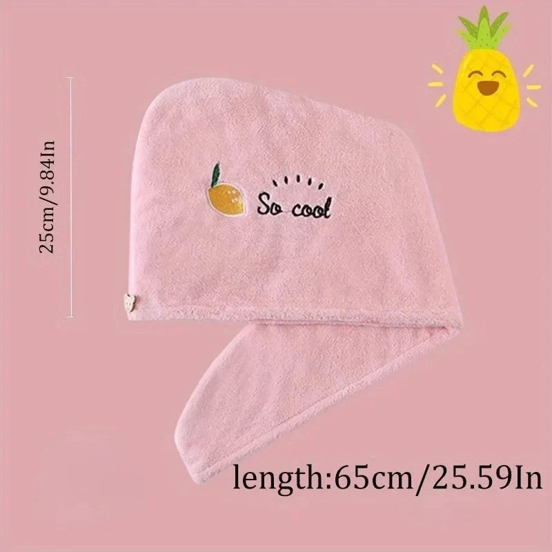 Hair Turban for Women and Girls, Quick Dry Hair Towel Wrap, Coral Fleece Turban Towel for Shower and Spa_05