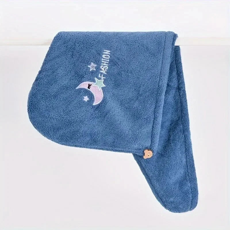 Hair Turban for Women and Girls, Quick Dry Hair Towel Wrap, Coral Fleece Turban Towel for Shower and Spa_06