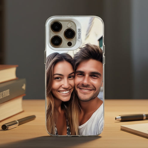 Personalised Phone Case with Photo, Custom iPhone 16 Case, Shock Resistant iPhone 15 Case for iPhone 7 to 16 Series