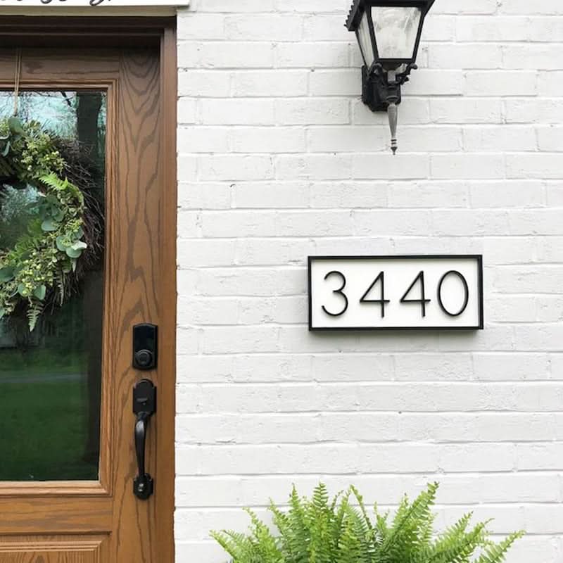 Floating House Numbers, Front Door Numbers with Screws and Spacers