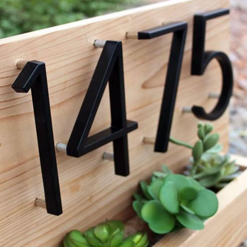 Floating House Numbers, Front Door Numbers with Screws and Spacers – image 4