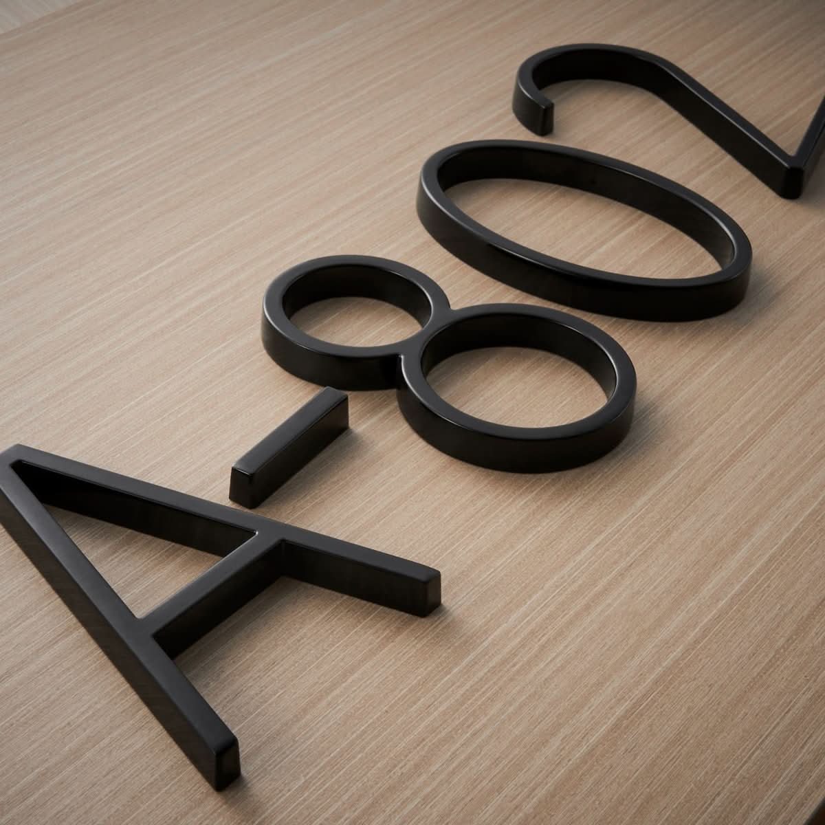 Floating House Numbers, Modern 3D Door Numbers in Zinc Alloy, Front Door Numbers with Screws and Spacers – image 7