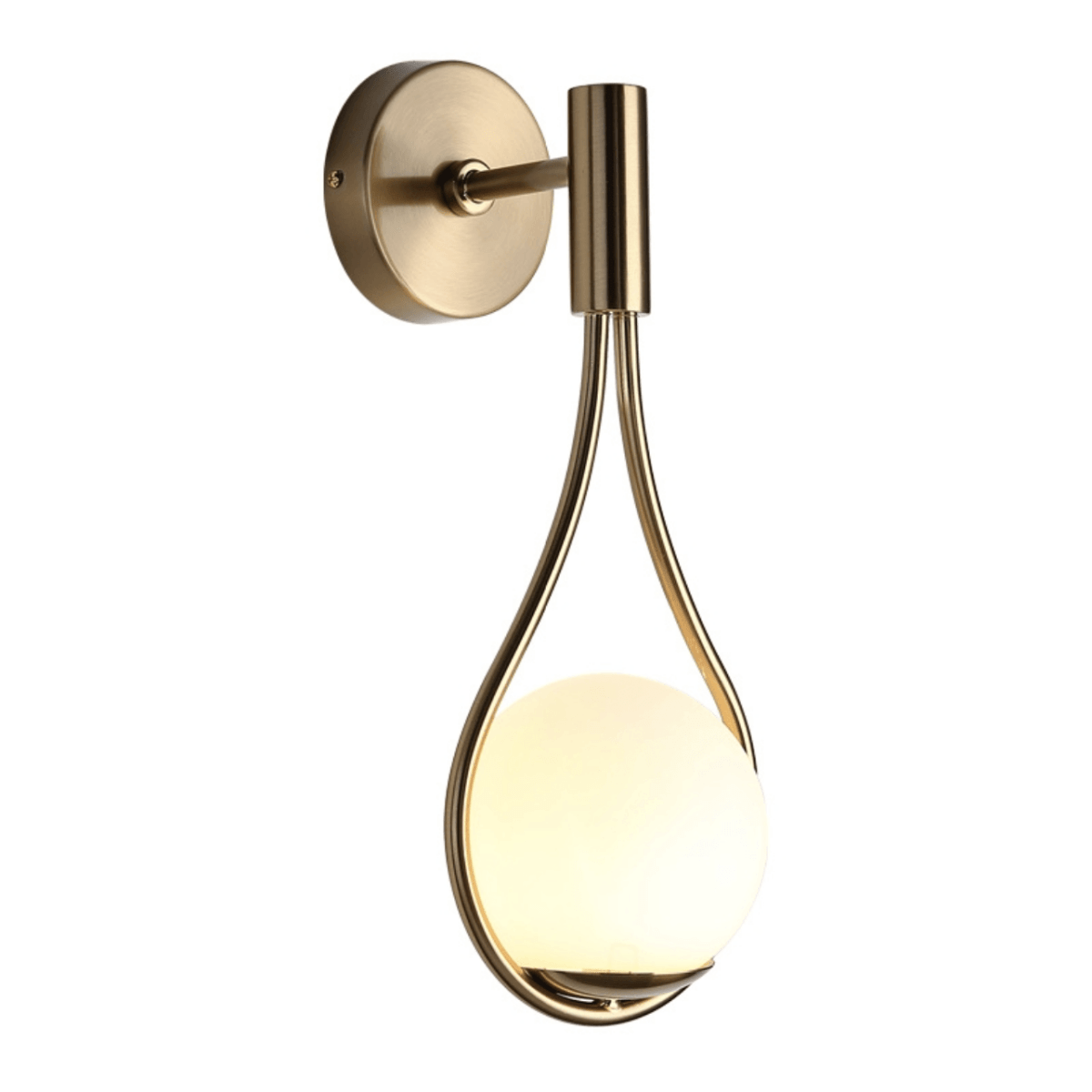 Living Room Wall Lights, Modern Wall Sconces with Glass Globe, Nordic Wall Lamp for Bedroom and Hallway_06