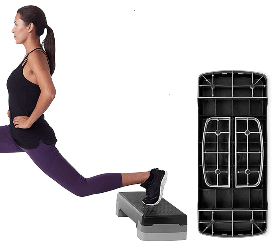 Adjustable Exercise Step, Aerobic Step Platform with Non Slip Base, Gym Step for Home Cardio and Squats_03