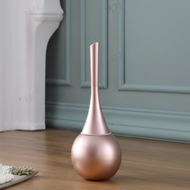 Toilet Brush and Holder, Flexible Silicone Toilet Brush with Drip Free Holder, Loo Brush, Bathroom Accessories_00