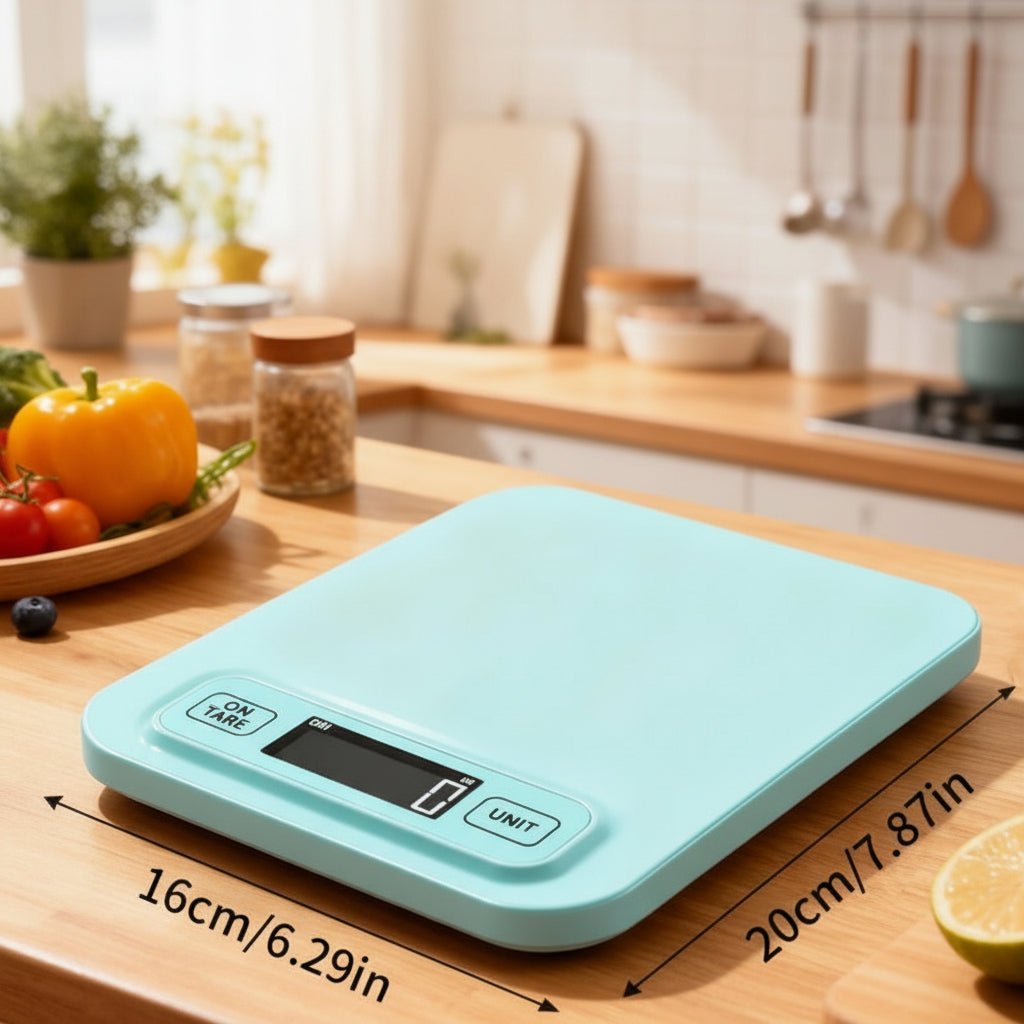 Kitchen Weighing Scales Compact, Digital Kitchen Scale with Stainless Steel Platform, Small Food Scales in Grams and ml_09