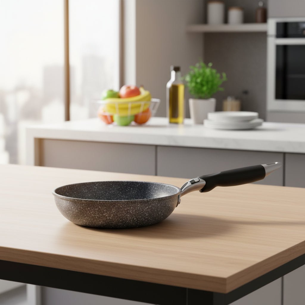 Non Stick Frying Pans, Induction Pan with Bakelite Handle, Non Stick Pan 20 to 28 cm for Gas and Ceramic Hob