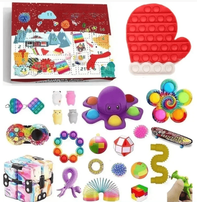 Kids Advent Calendar with Sensory Toys, Christmas Countdown Calendar, Toy Advent Calendar, Holiday Countdown_04