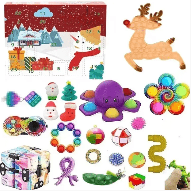 Kids Advent Calendar with Sensory Toys, Christmas Countdown Calendar, Toy Advent Calendar, Holiday Countdown_05