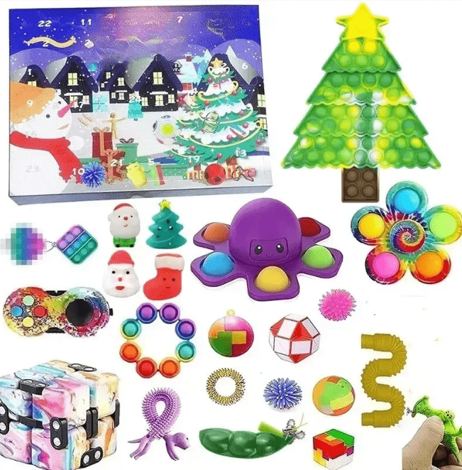 Kids Advent Calendar with Sensory Toys, Christmas Countdown Calendar, Toy Advent Calendar, Holiday Countdown_10