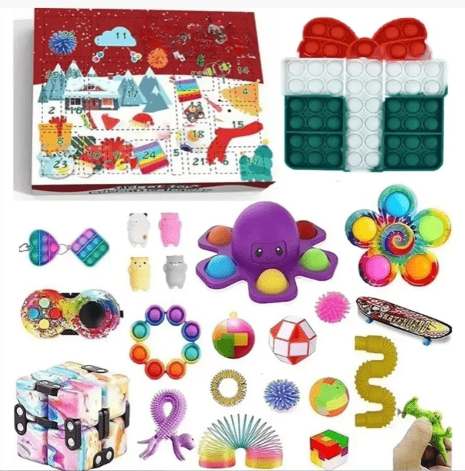 Kids Advent Calendar with Sensory Toys, Christmas Countdown Calendar, Toy Advent Calendar, Holiday Countdown_06