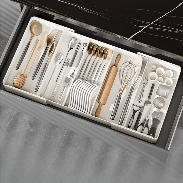 Kitchen Drawer Organiser with Adjustable Compartments, Drawer Organisers for Office – image 6