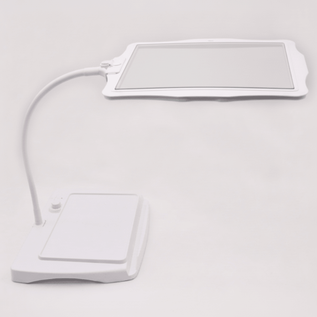LED Desk Lamp with Magnifying Glass, 3x Magnifying Lamp for Reading and Crafts, Rechargeable Gooseneck Craft Lamp_03