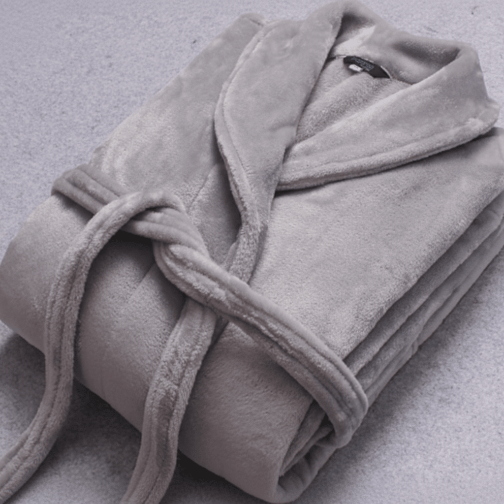 Winter Bathrobe, Lightweight Dressing Gown with Pockets and Belt, Fleece Dressing Gown, Warm Coral Fleece Robe_10