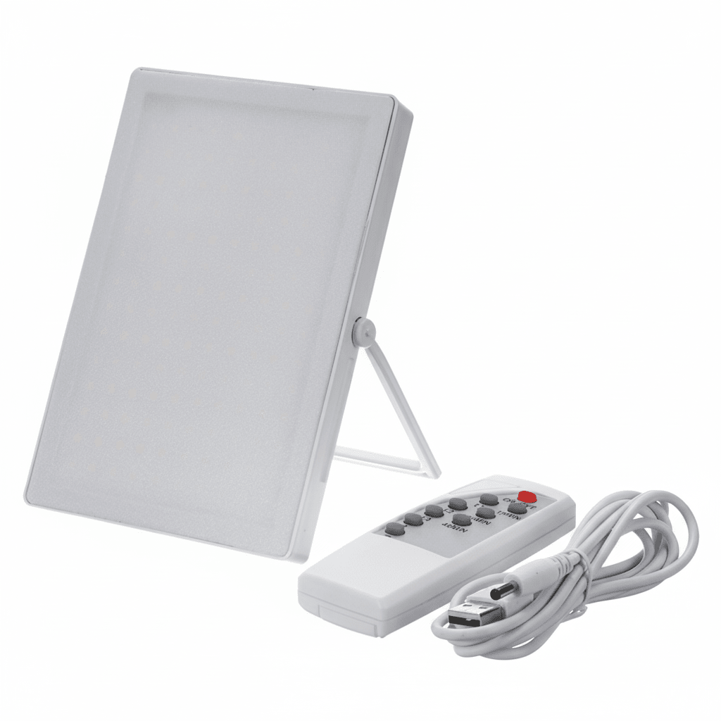 LED Light Therapy Lamp with 2 Brightness Levels, Mood Light for Winter Blues, Mood Lamps for Energy and Focus_01