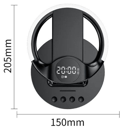 iPhone Charger 6 in 1, Samsung Wireless Charger, RGB Light and Alarm Clock, Charging Station for Phone and Watch_07