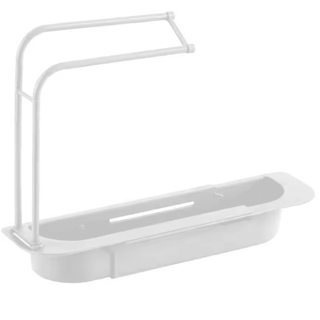Kitchen Organiser for Sink, Adjustable Sink Caddy for Sponges and Brushes, Sink Tidy for Cleaning Supplies_08