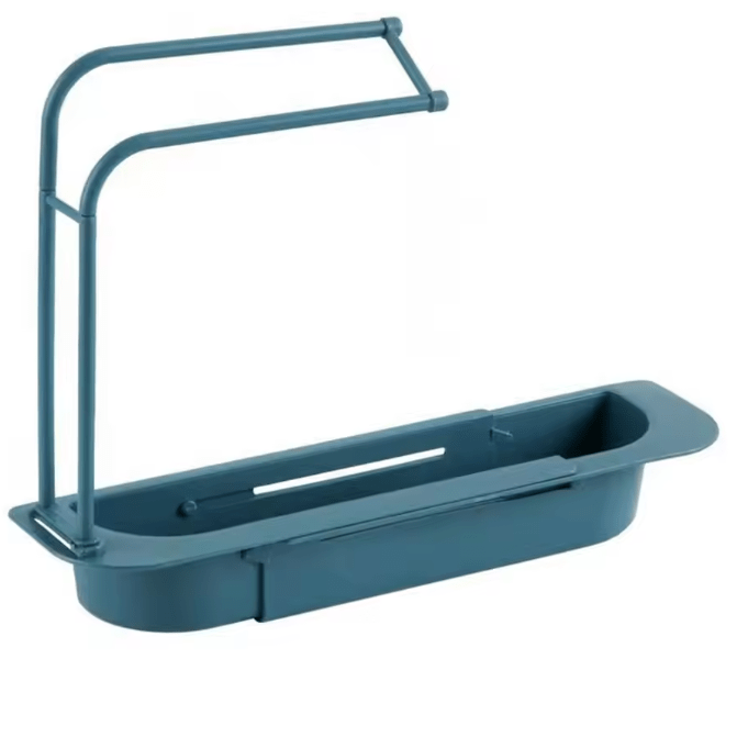 Kitchen Organiser for Sink, Adjustable Sink Caddy for Sponges and Brushes, Sink Tidy for Cleaning Supplies_07