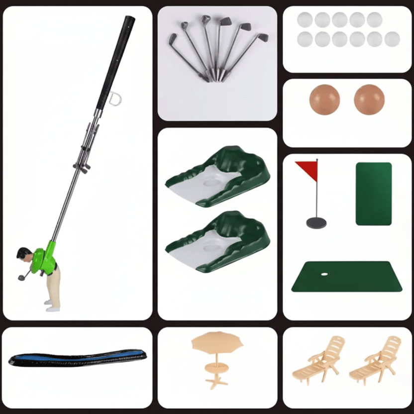 Indoor Mini Golf Set, Indoor Crazy Golf Putting Game for Kids and Adults, Party Games for Family Game Night_10