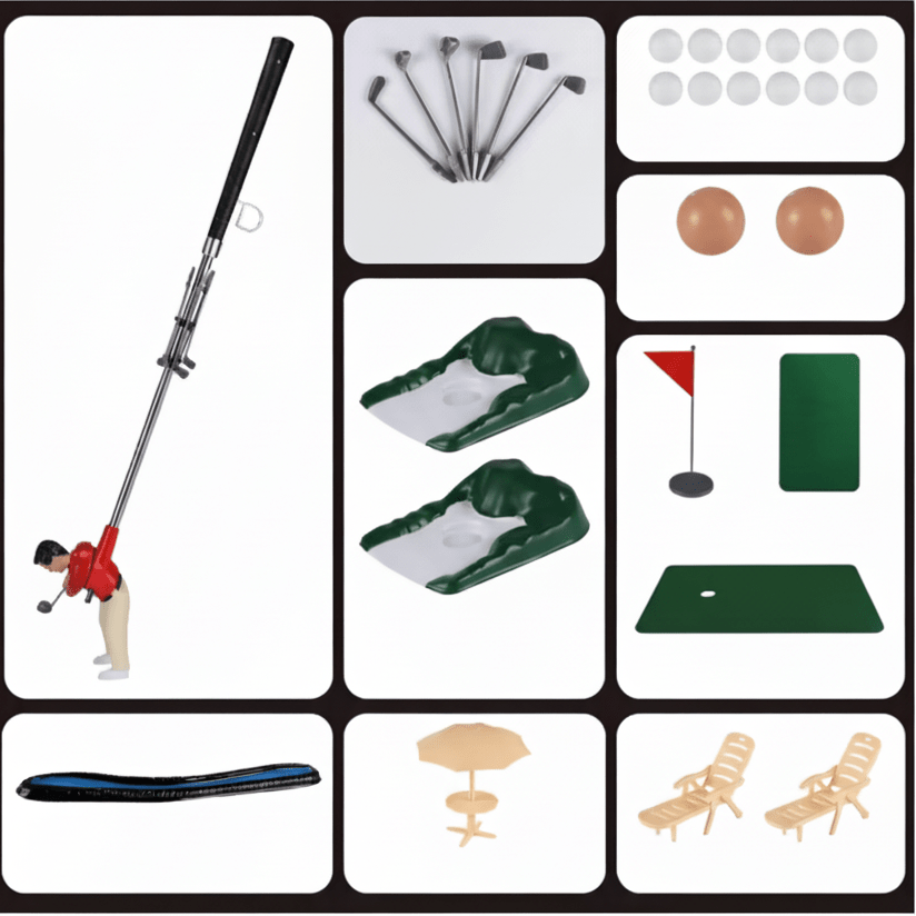 Indoor Mini Golf Set, Indoor Crazy Golf Putting Game for Kids and Adults, Party Games for Family Game Night_09