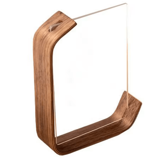 Double Sided Photo Frames, Wooden Picture Frame with Clear Acrylic, Acrylic Wood Photo Frame for Desk and Shelf_07