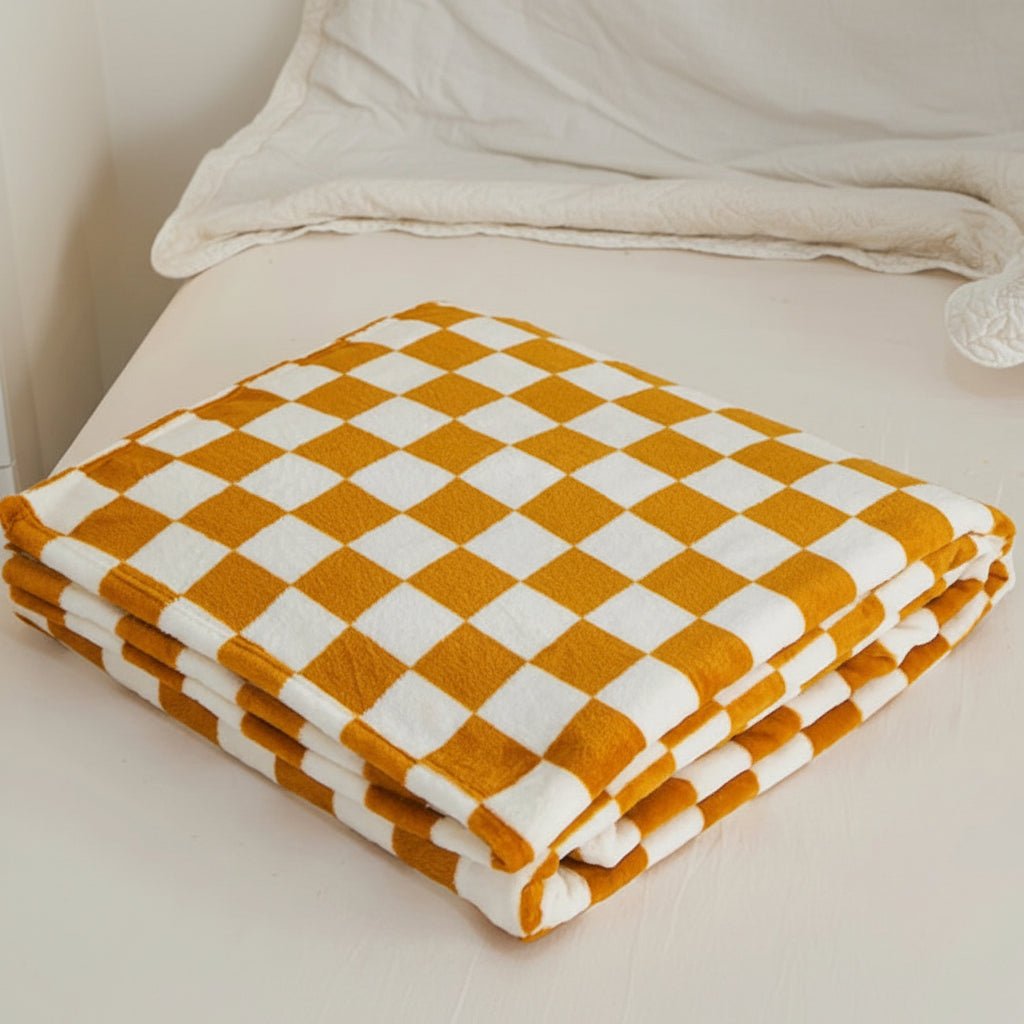 Throw Blanket, Sofa Throw and Bed Throw, Flannel Fleece Blanket for Sofa, Soft Tartan Blanket 70 x 100 cm_12