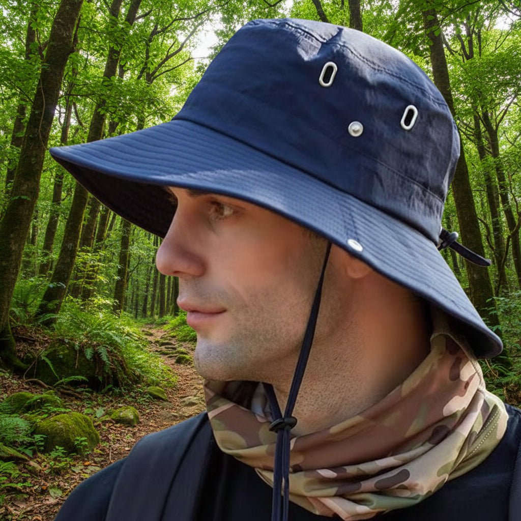 Sun Hats, Wide Brim Sun Hat for Hiking and Fishing, Breathable Foldable Summer Hat with Adjustable Fit_04
