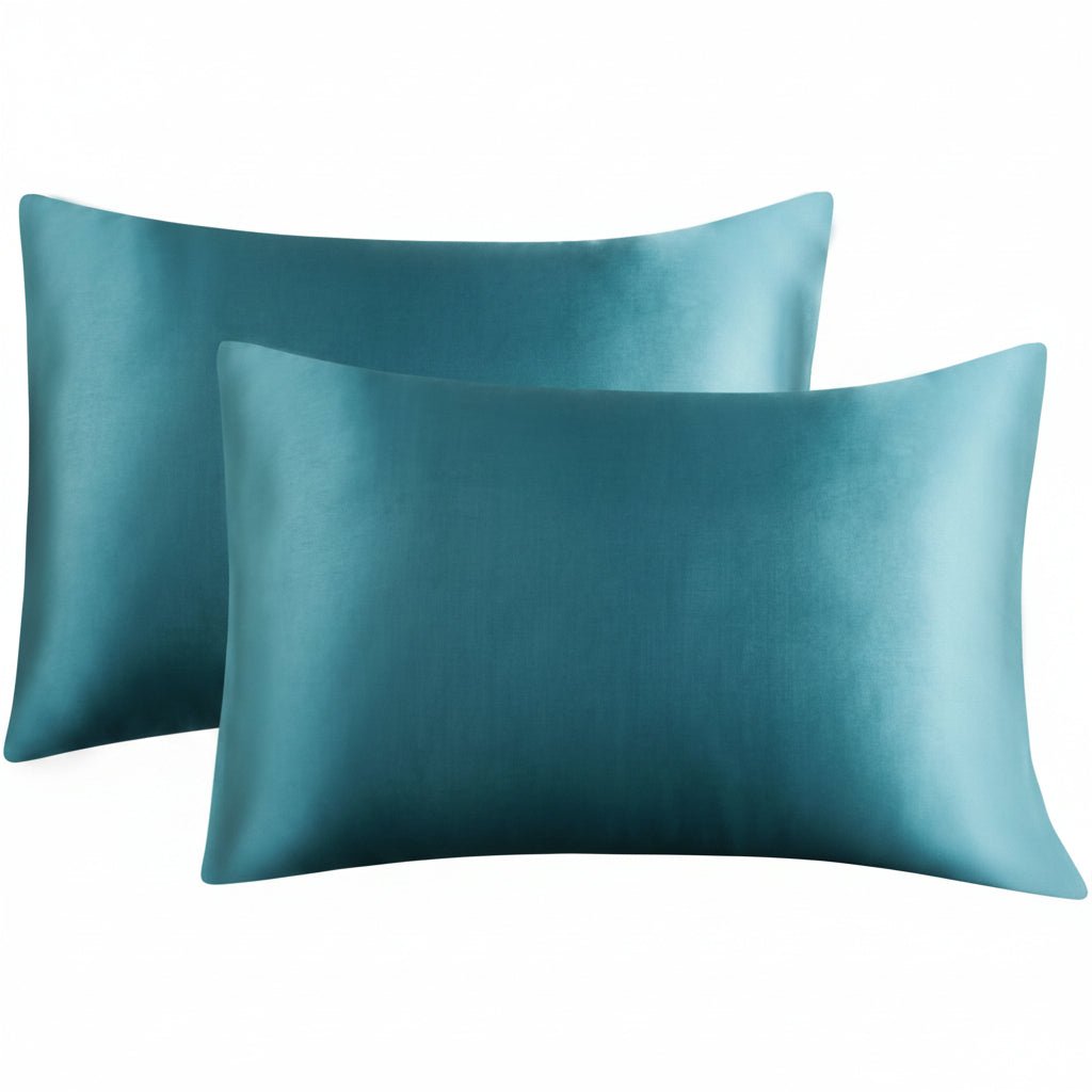 Silky Pillowcase with Zip, Satin Pillow Case in 5 Sizes, Soft Pillow Covers in 19 Colours for Bedroom_22