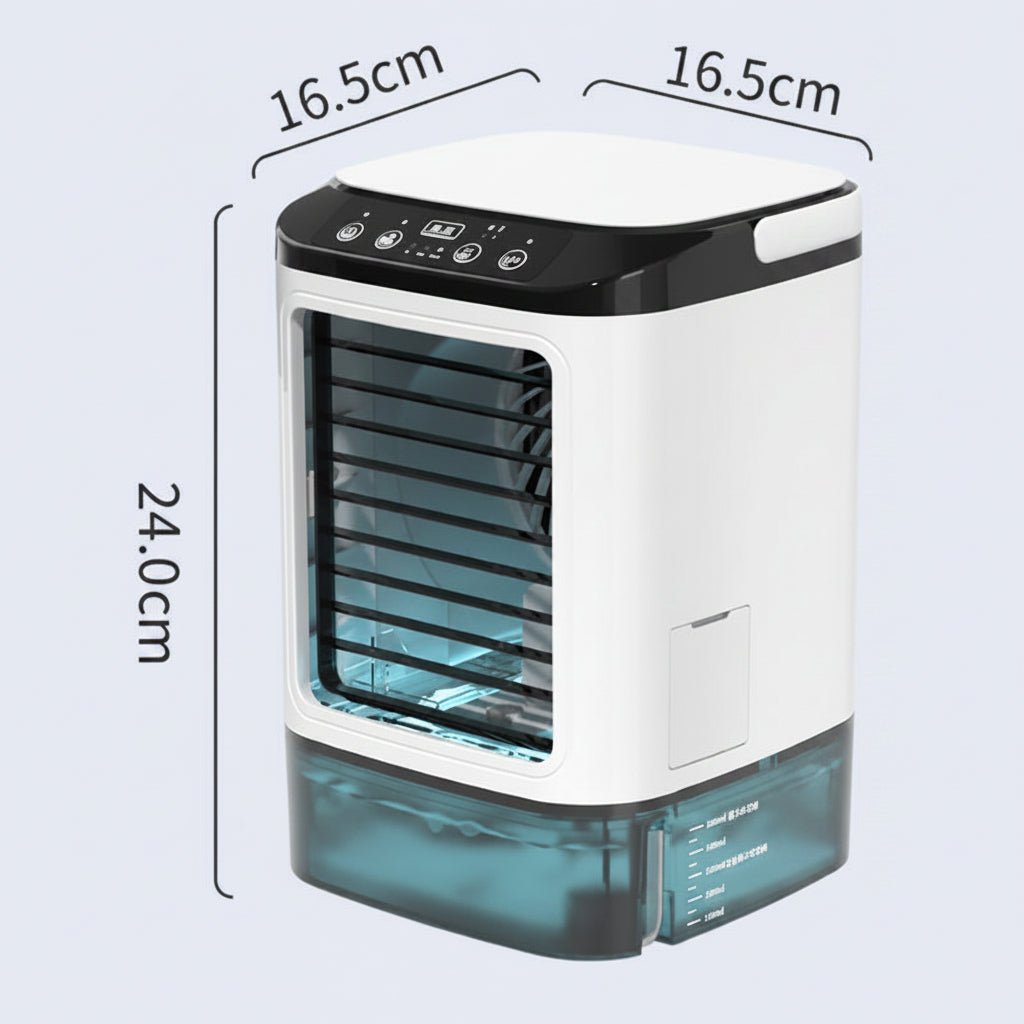Portable Cooling Fan with Air Humidification and LED Night Light, USB Desk Fan with Water Tank and Ice Pack for Bedroom_09