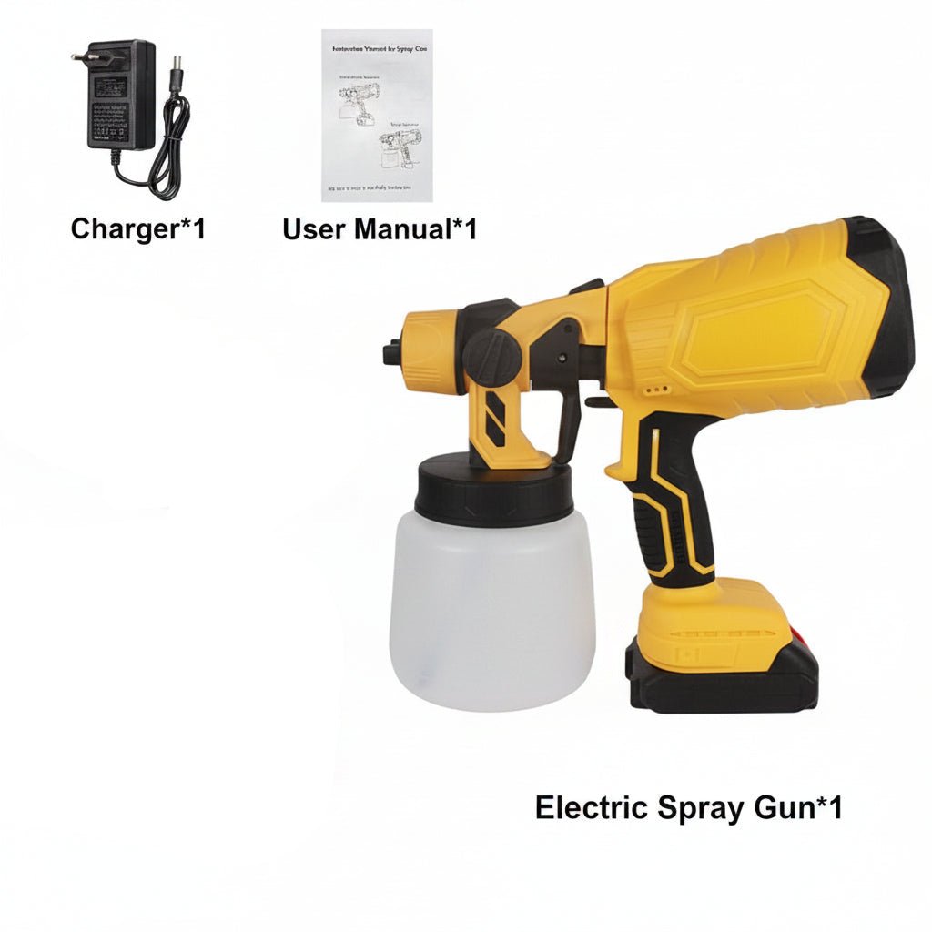 Paint Sprayer for Fences, Cordless Paint Spray Gun, Wall Paint Sprayer with Adjustable Spray Pattern for Furniture_08