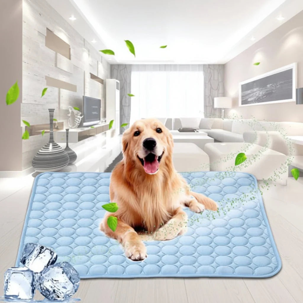 Dog Cooling Mat Pressure Activated, Pet Cooling Mat for Cats, Washable Cooling Pad for Dogs with No Freezing Needed_07