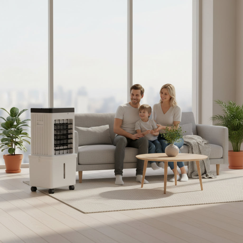 Portable Air Cooler Fan 3 in 1, Evaporative Air Cooler for Home, Swamp Cooler with Humidifying Function_02