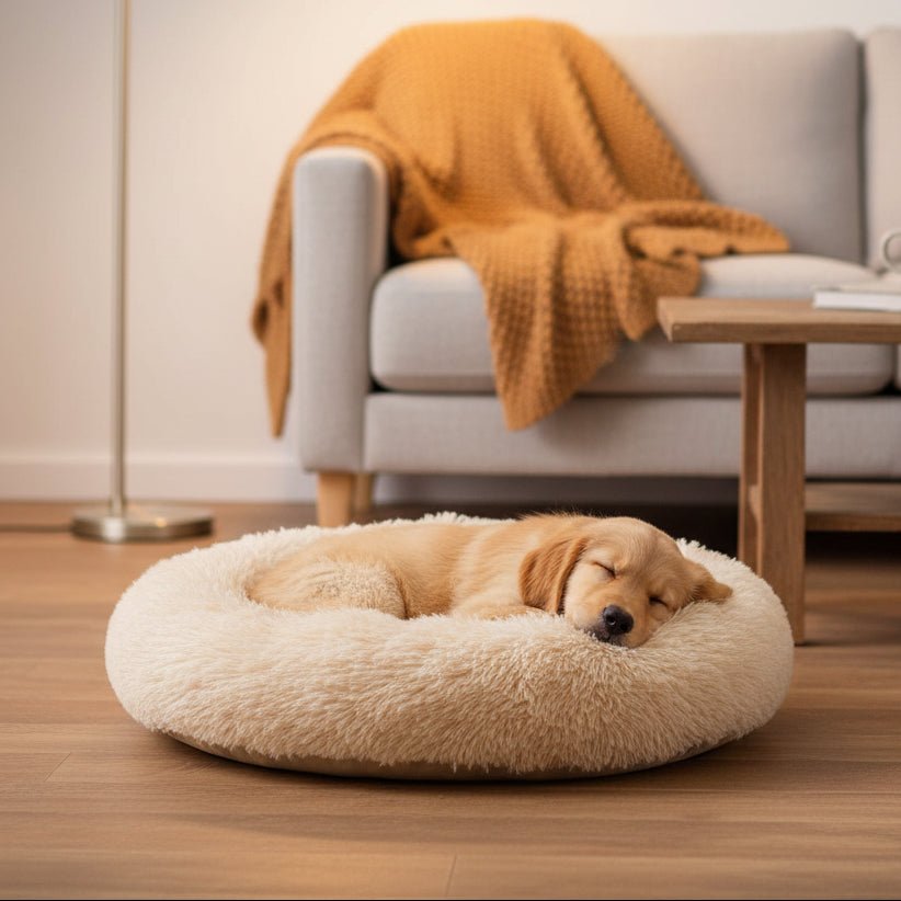 Large Dog Beds, Calming Dog Sofa Bed for Small to Large Dogs, Washable Corduroy Cat Bed with Raised Edge