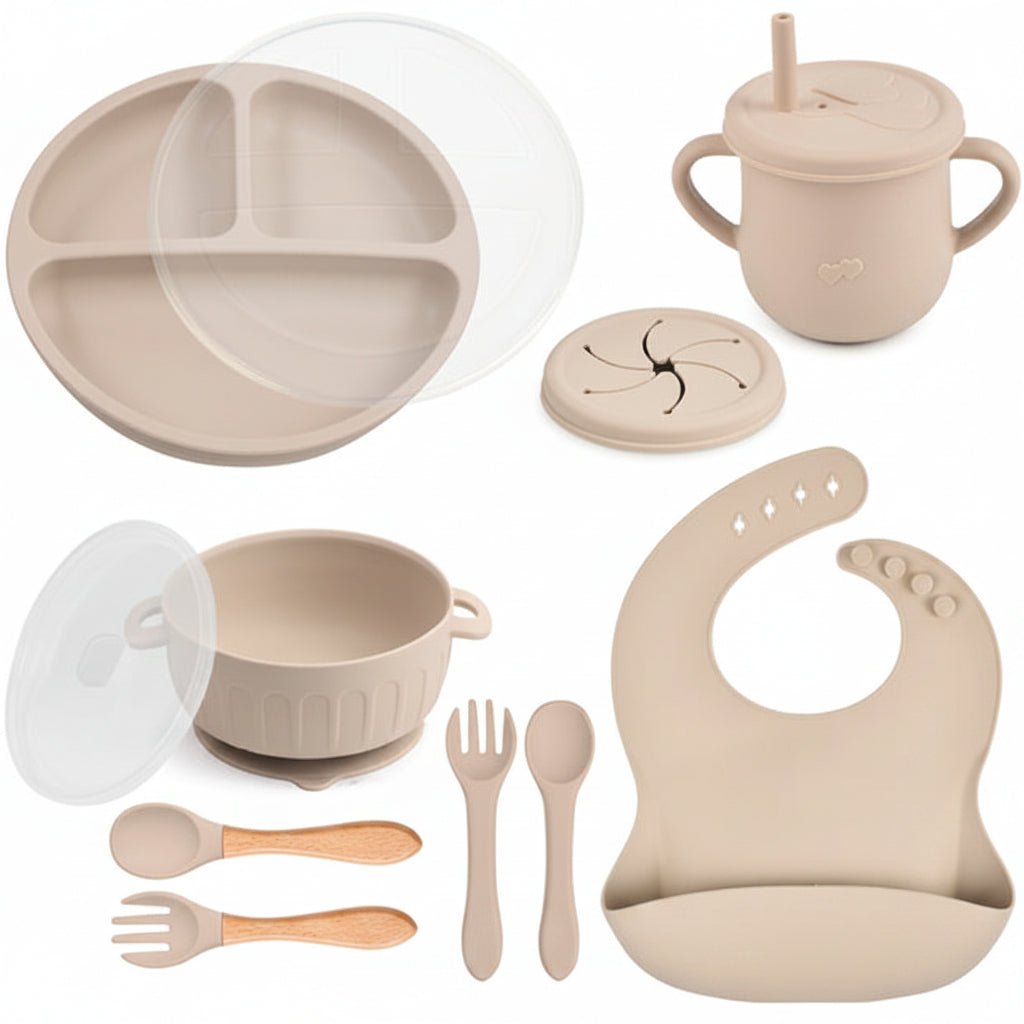 Baby Dinnerware Set, 10 Piece Silicone Weaning Set for Babies and Toddlers – image 14