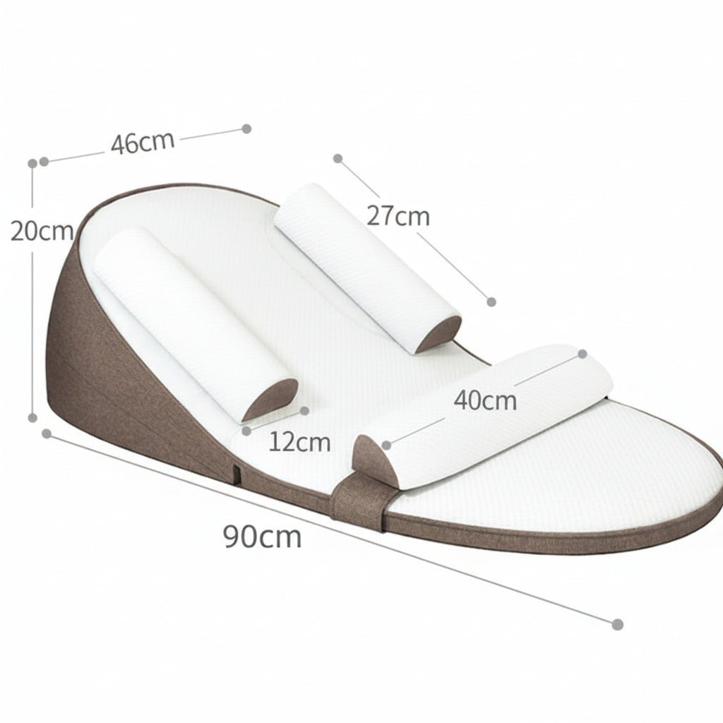 Baby Pillow for Side Sleeping, Infant Pillow with Anti Reflux Incline, Newborn Wedge Pillow with Washable Cover_08