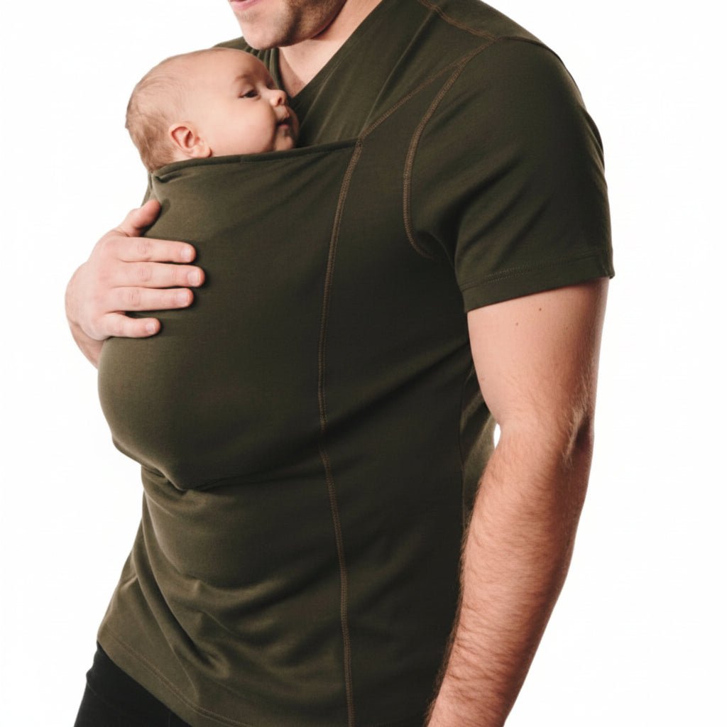 Baby Carrier T Shirt with Adjustable Straps, Ergonomic Baby Carrier Shirt for Mum and Dad, Babywearing Top_08