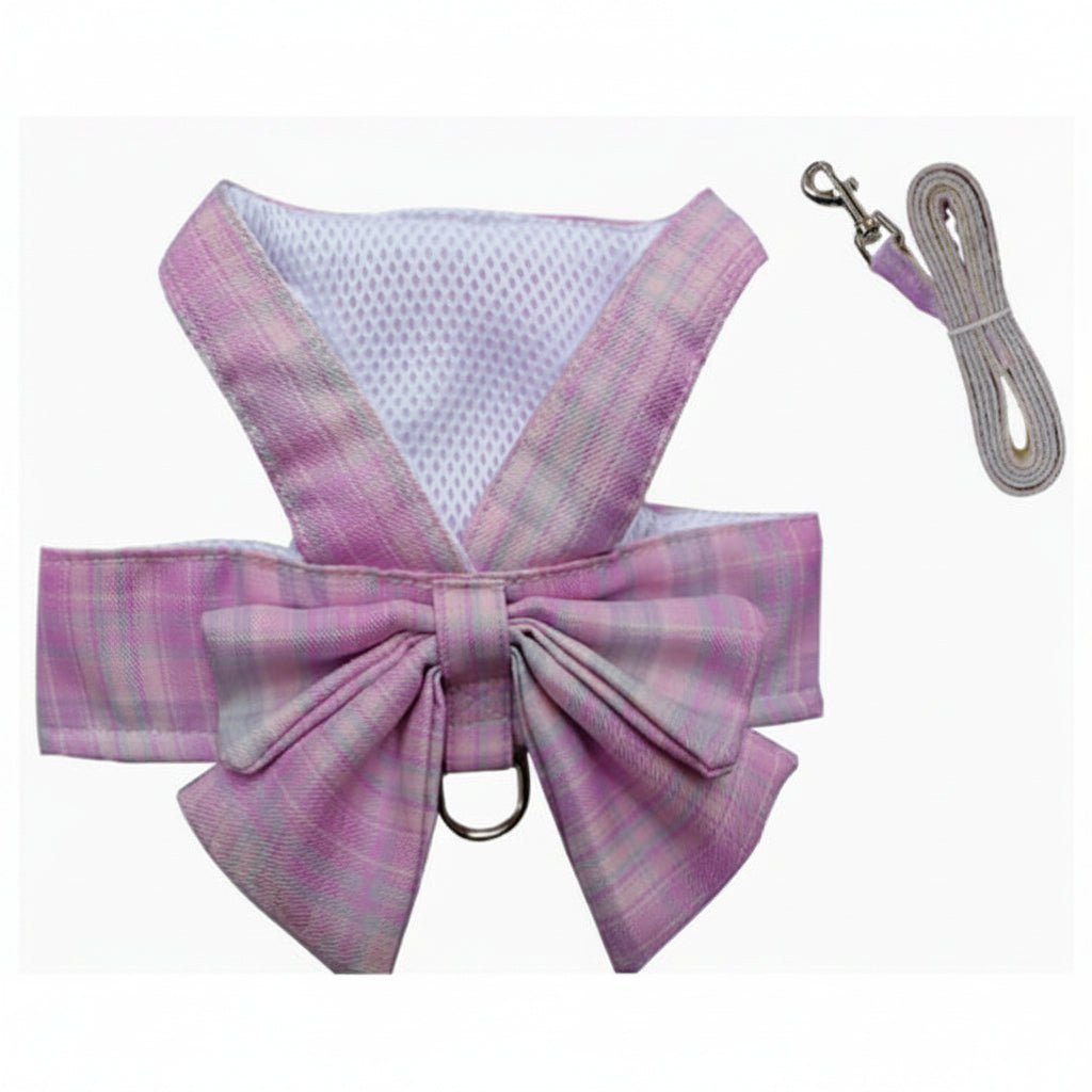 Dog Harness with Bow, Mesh Puppy Harness with Adjustable Straps – image 19