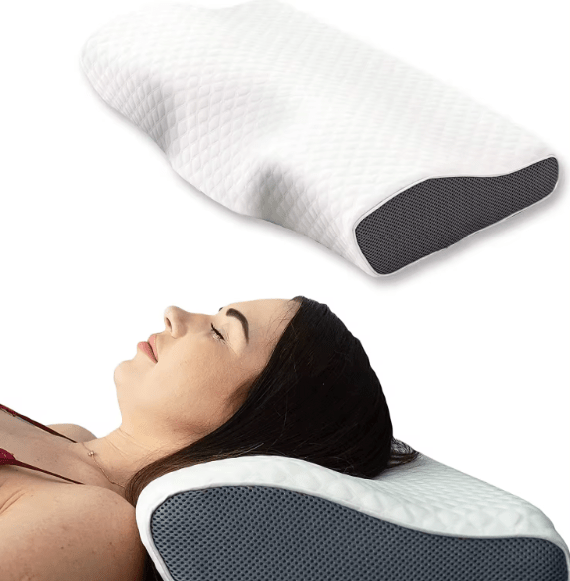 Memory Foam Pillows, Anti Snore Pillow, Ergonomic Neck Support Pillow with Removable Machine Washable Cover_03