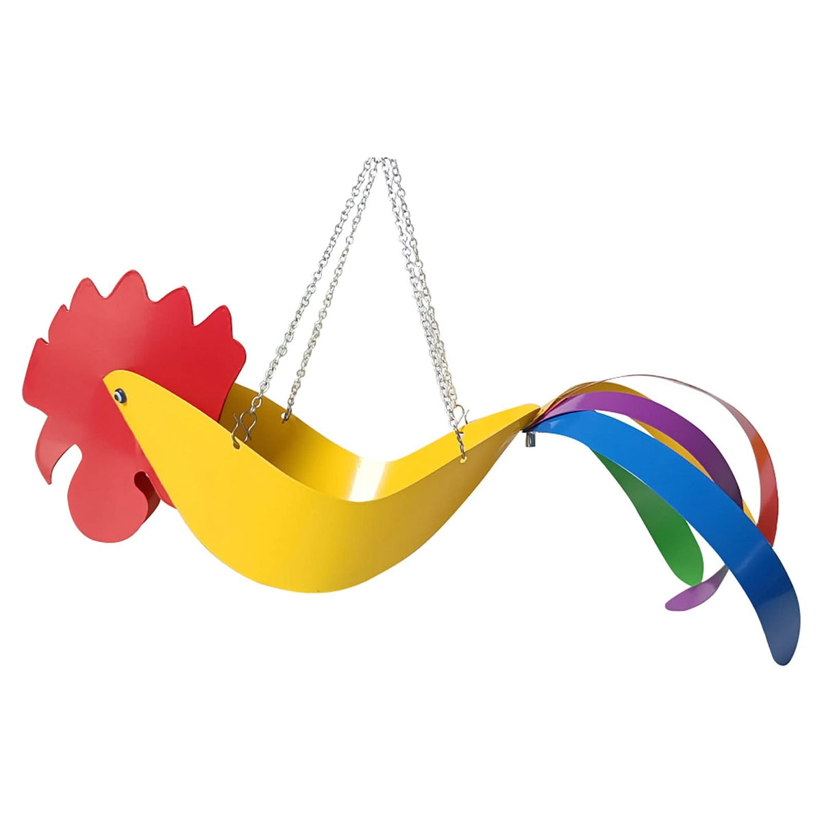 Hanging Planter in Bird Design, Parrot and Rooster Hanging Plant Pot, Garden Ornament for Balcony, Hanging Basket_04