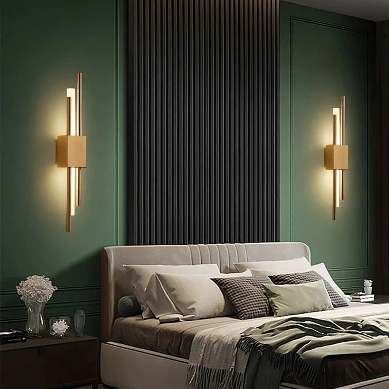Wall Lights for Living Room, Modern LED Wall Light Dimmable, Wall Lamp in Black or Gold with 3 Colour Temperatures_03