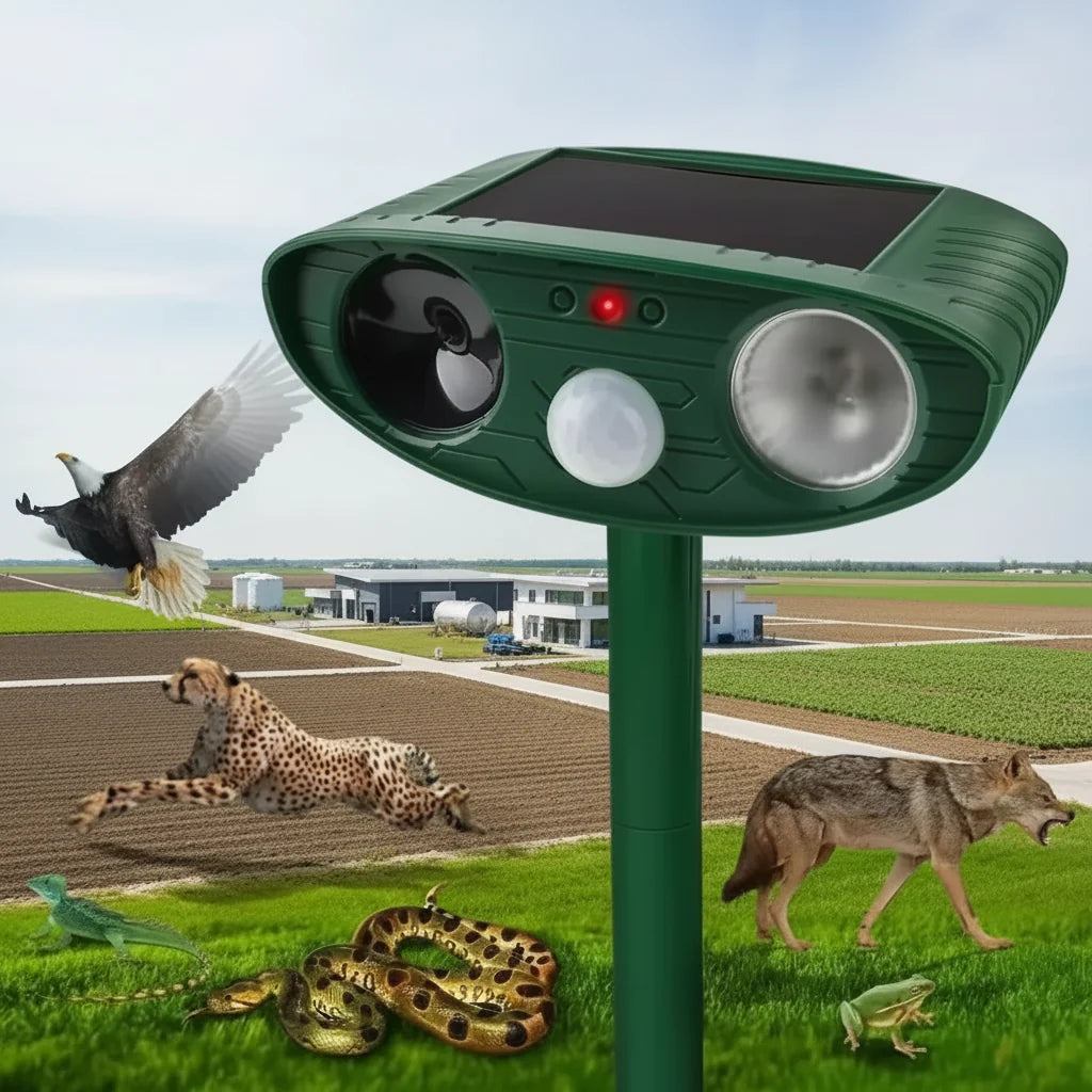 Cat Deterrent for Garden, Ultrasonic Cat and Dog Repeller with Blue LED Light, Cat Repellent for Indoor and Outdoor Use_00